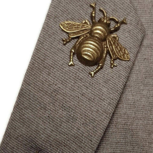 Buy Online Unique and High Quality Bronze Bee Brooch / Stick pin Brooch - Tilted Trinket Designs